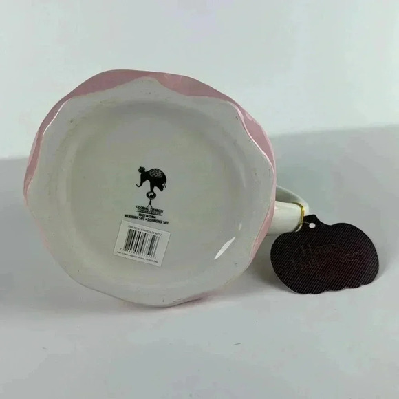 HALLOWEEN GHOST TEA POT MUG WITH PINK RUFFLE BOTTOM VERY CUTE 18 FL OZ BOOOO NWT - Picture 7 of 9